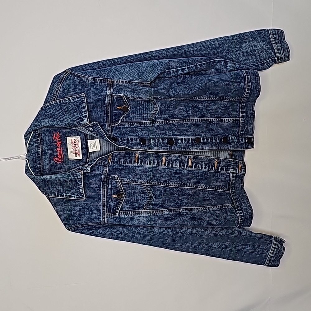 Chemin De Fer Vintage made in Russia button up jean jacket sz Large
